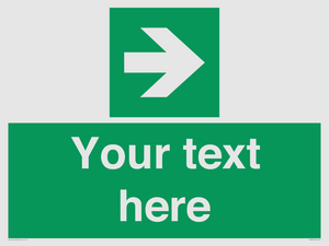 Custom Arrow Right Sign